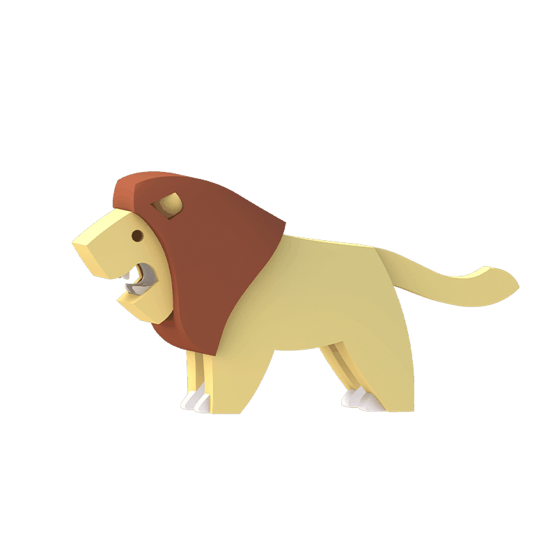 Halftoys Lion 3D puzzle