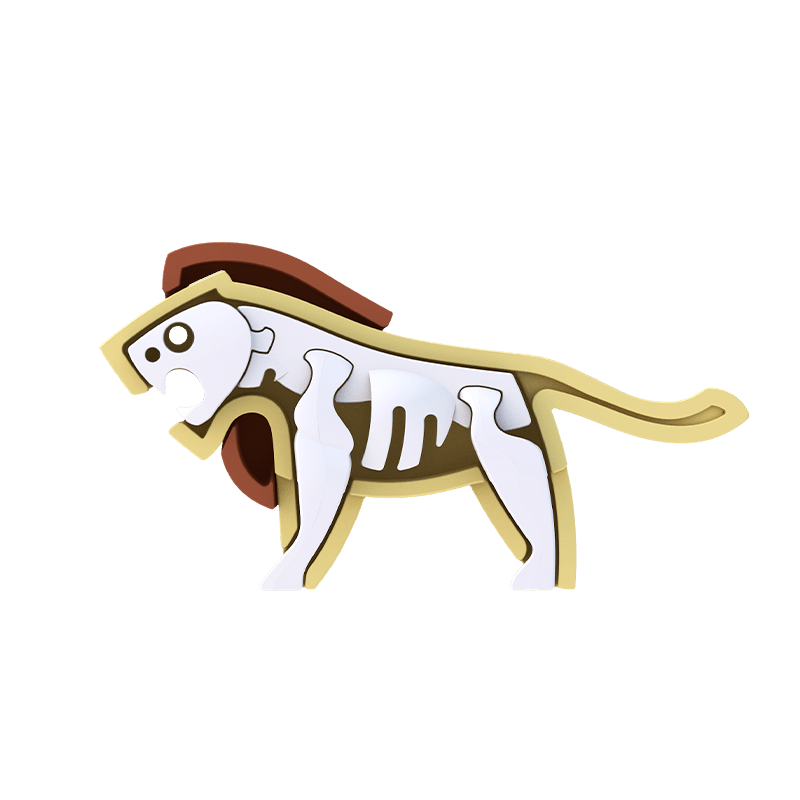 Halftoys Lion 3D puzzle